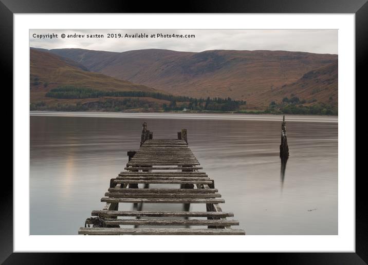 MIND YOUR STEP Framed Mounted Print by andrew saxton