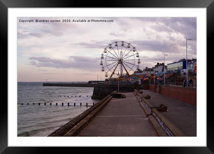 THE WHEEL Framed Mounted Print by andrew saxton
