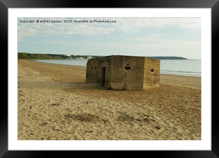 SAND DEFENDER Framed Mounted Print by andrew saxton