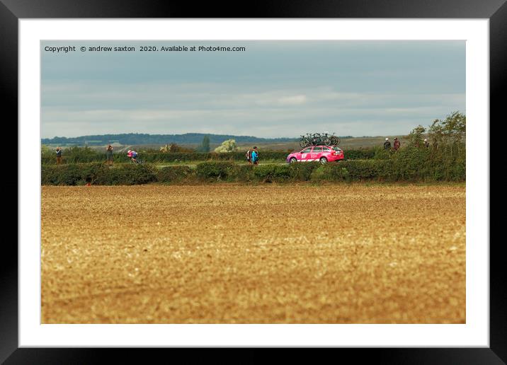 SOLO RACING Framed Mounted Print by andrew saxton