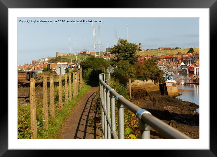 THE PATH Framed Mounted Print by andrew saxton