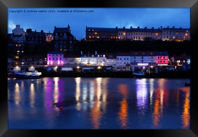 WHITBY COLOUR Framed Print by andrew saxton