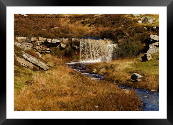 POURING IN Framed Mounted Print by andrew saxton