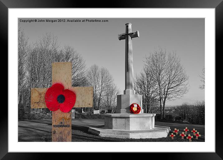 In Remembrance. Framed Mounted Print by John Morgan