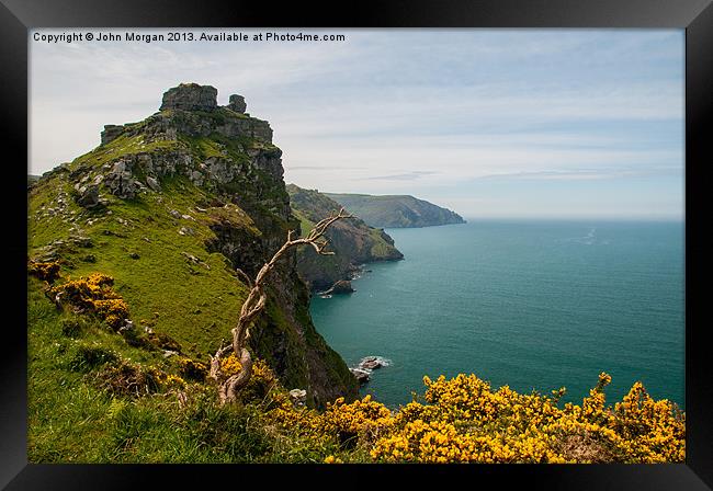 North Devon Coast. Framed Print by John Morgan