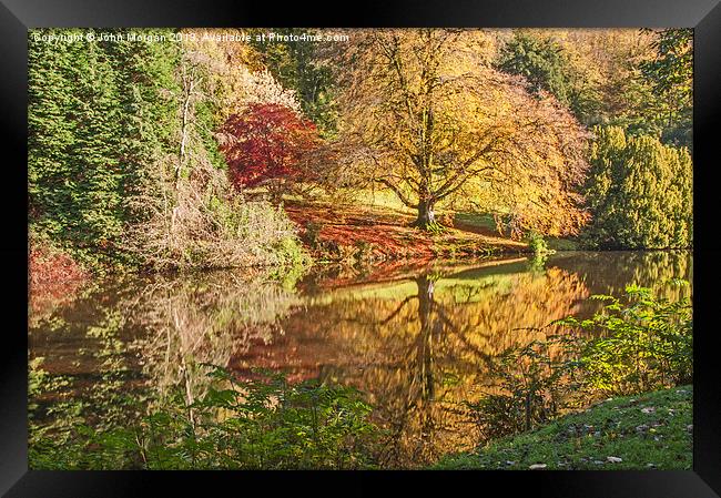 Autumn colours. Framed Print by John Morgan