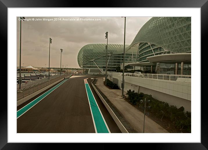 Yaz Marina F1 Abu Dhabi. Framed Mounted Print by John Morgan