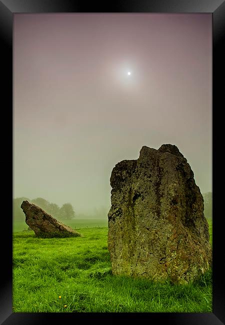 Standing stones. Framed Print by John Morgan