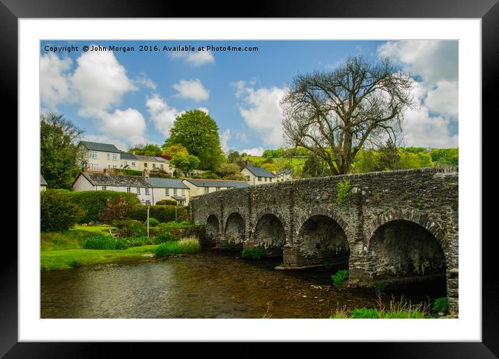 The Barle Valley. Framed Mounted Print by John Morgan