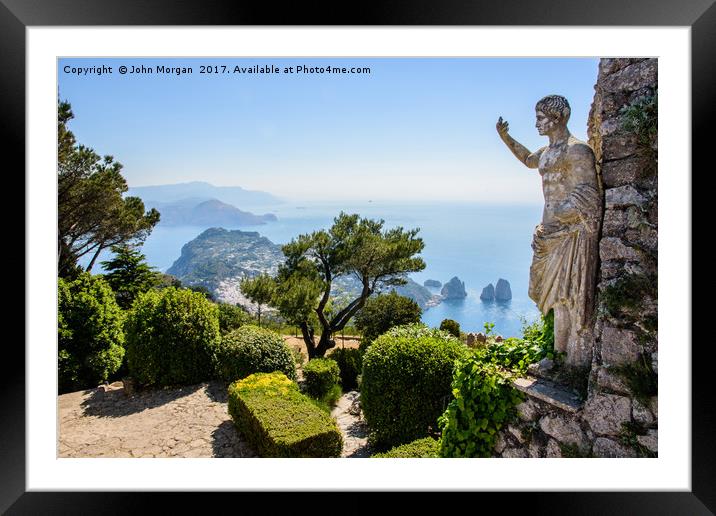 Capri. Framed Mounted Print by John Morgan