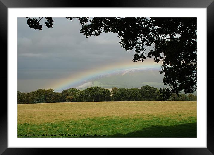 Cool Rainbow Framed Mounted Print by Jacob Andersen