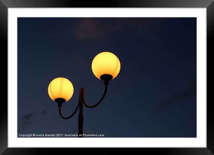 Light On Framed Mounted Print by Maria Tzamtzi Photography