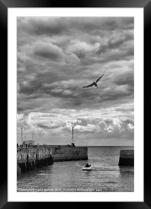 Bridlington Harbour Framed Mounted Print by Maria Tzamtzi Photography
