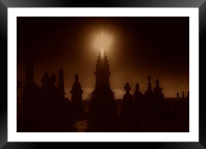Undercliffe Cemetery Framed Mounted Print by Maria Tzamtzi Photography