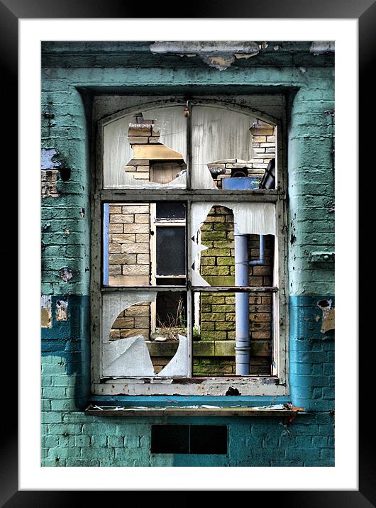 Cyan blue Framed Mounted Print by Maria Tzamtzi Photography