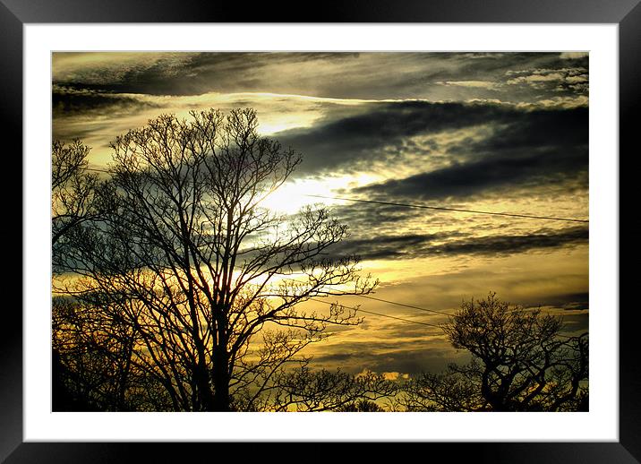 Cloudy day Framed Mounted Print by Maria Tzamtzi Photography