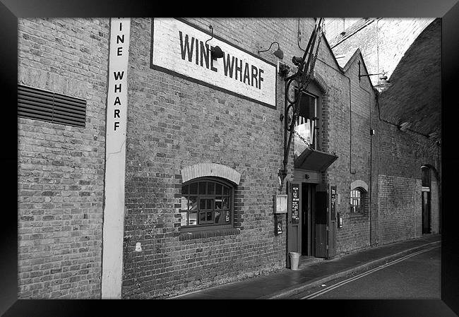 Wine Wharf Framed Print by Chris Waite