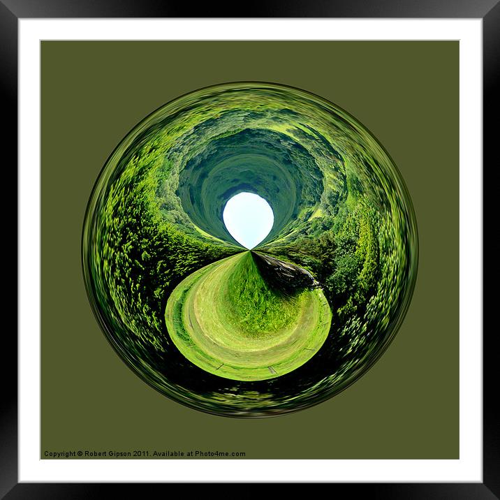 Spherical Hole in the World Framed Mounted Print by Robert Gipson