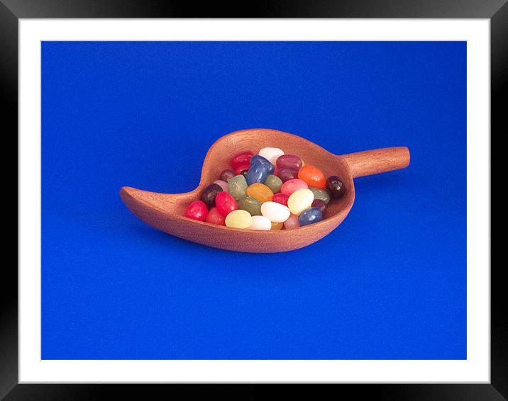 Jelly Beans in Bowl Framed Mounted Print by Robert Gipson