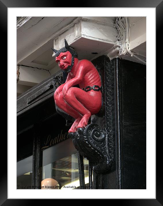 Devil in Stonegate Framed Mounted Print by Robert Gipson