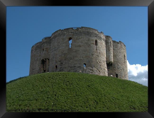 Clifford's Tower York historical building. Framed Print by Robert Gipson