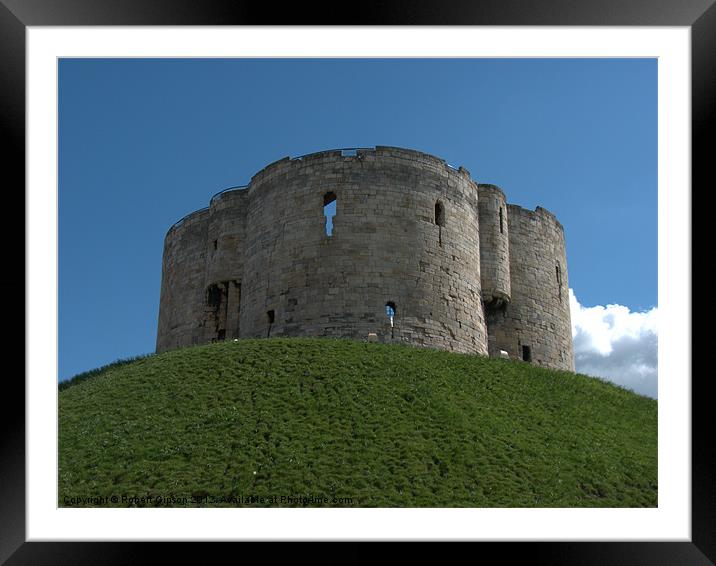 Clifford's Tower York historical building. Framed Mounted Print by Robert Gipson