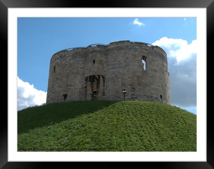 Clifford's Tower York historical building. Framed Mounted Print by Robert Gipson