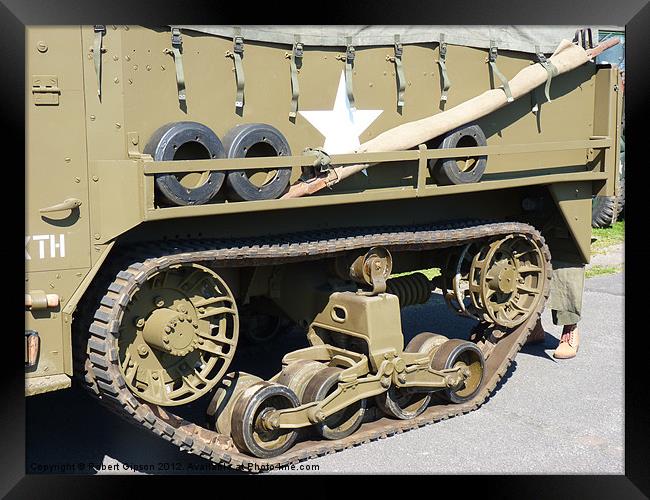 Half Track in colour Framed Print by Robert Gipson
