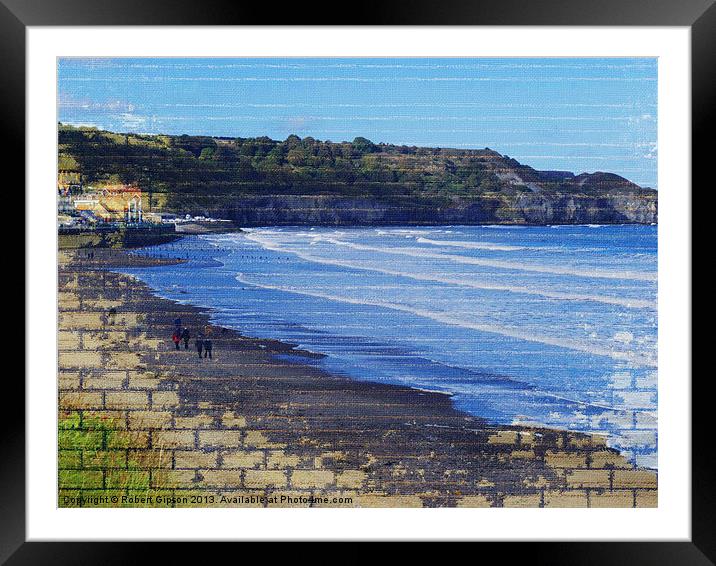 Sandsend on the wall Framed Mounted Print by Robert Gipson