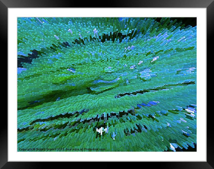 Leaf in abstract Framed Mounted Print by Robert Gipson