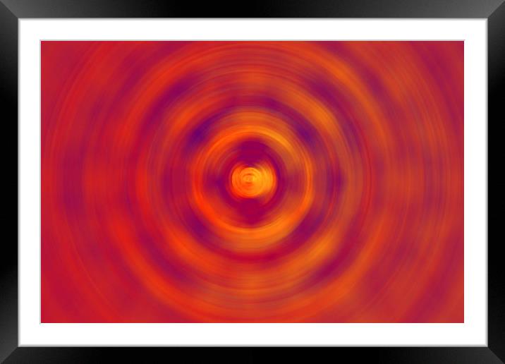 Spiral Red Framed Mounted Print by Robert Gipson