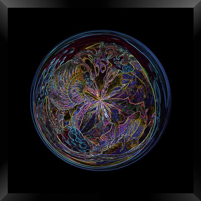 Fantasy Sphere Framed Print by Robert Gipson