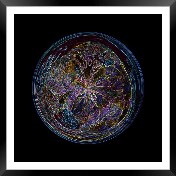 Fantasy Sphere Framed Mounted Print by Robert Gipson