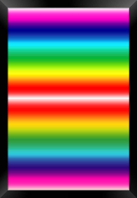 Rainbow of colours Framed Print by Robert Gipson