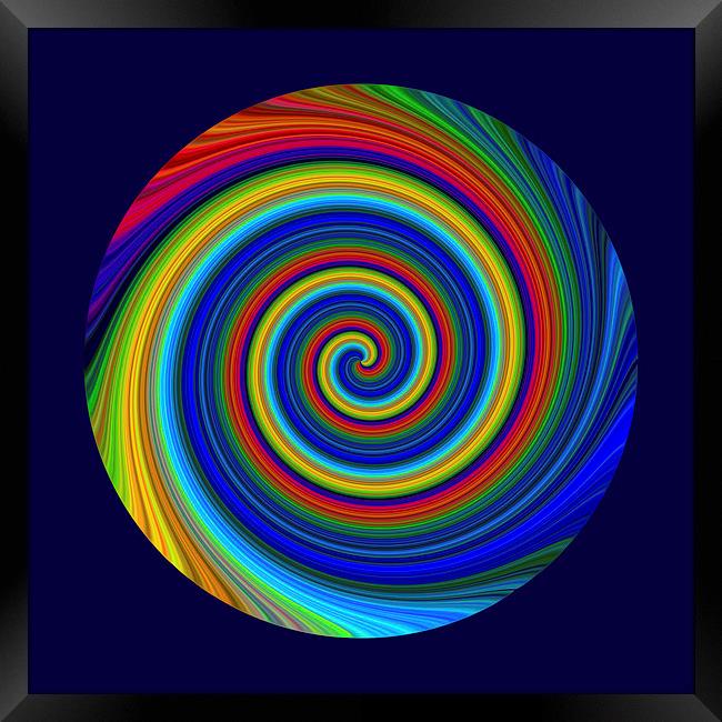 Spiral Blur Framed Print by Robert Gipson