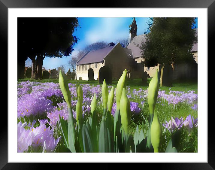 Church with artistic blur Framed Mounted Print by Robert Gipson
