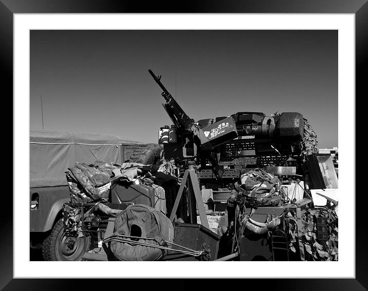 Army mobile equipment Framed Mounted Print by Robert Gipson