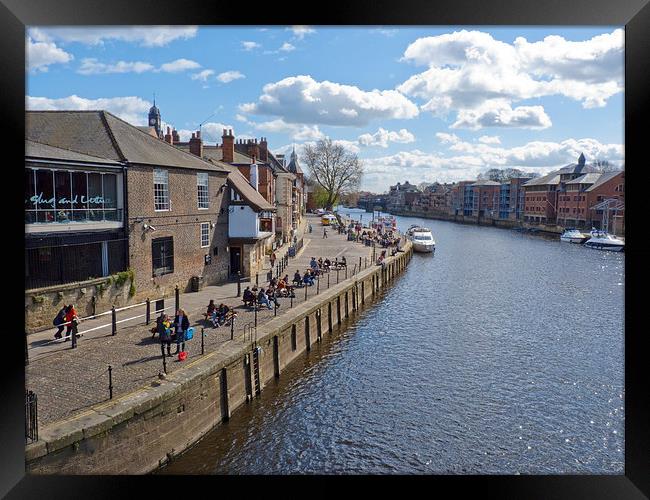 Kings Staith besides the river Ouse, York, Framed Print by Robert Gipson