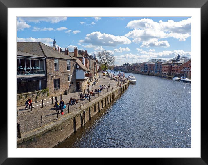 Kings Staith besides the river Ouse, York, Framed Mounted Print by Robert Gipson