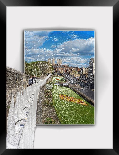 York from the city wall Framed Print by Robert Gipson