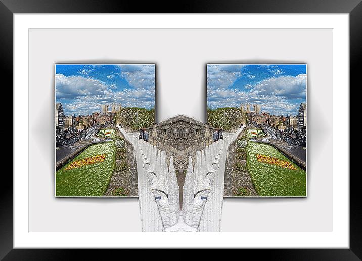 York. Double take. Framed Mounted Print by Robert Gipson