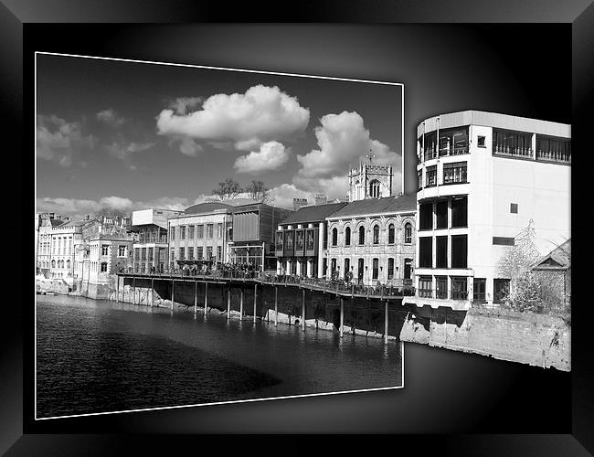 York, river Ouse Riverside view Framed Print by Robert Gipson