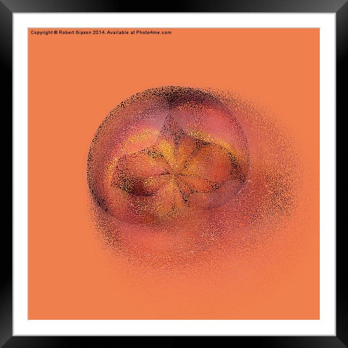  Peach blur Framed Mounted Print by Robert Gipson