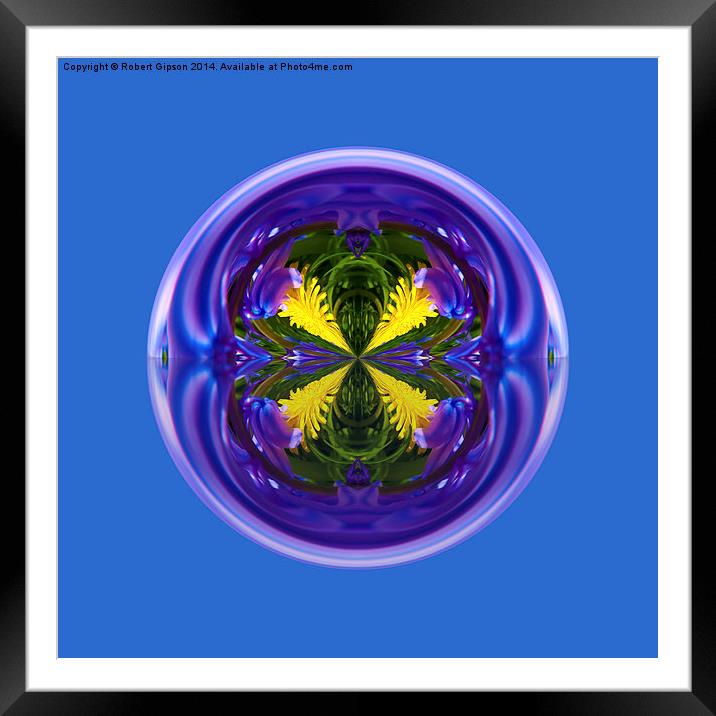  Dandy Four Abstract Globe Framed Mounted Print by Robert Gipson