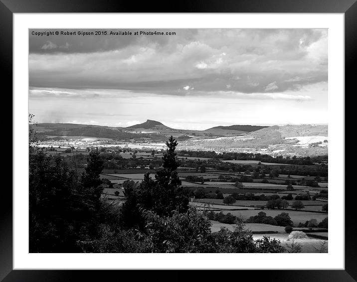  Roseberry Topping in North Yorkshire Framed Mounted Print by Robert Gipson