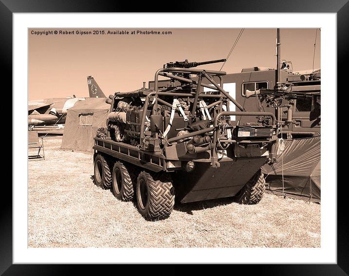  All-Terrain Mobility Platform (ATMP) ‘Supacat' Framed Mounted Print by Robert Gipson