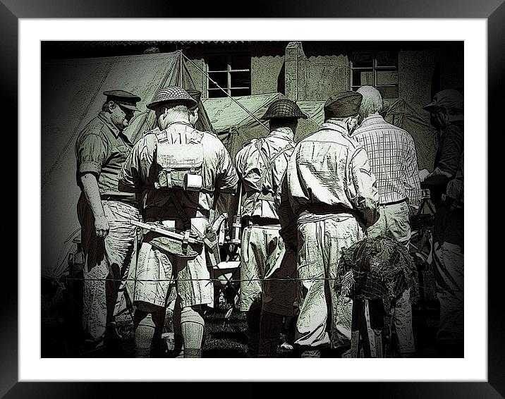  Dads Army on parade Framed Mounted Print by Robert Gipson