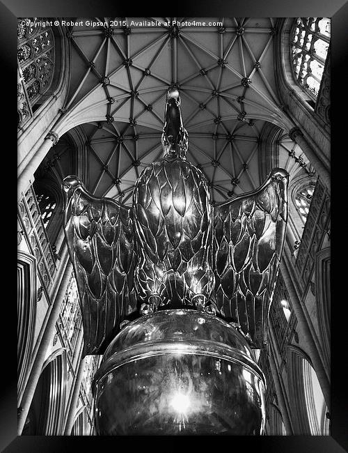  The Lectern in York Minster Framed Print by Robert Gipson