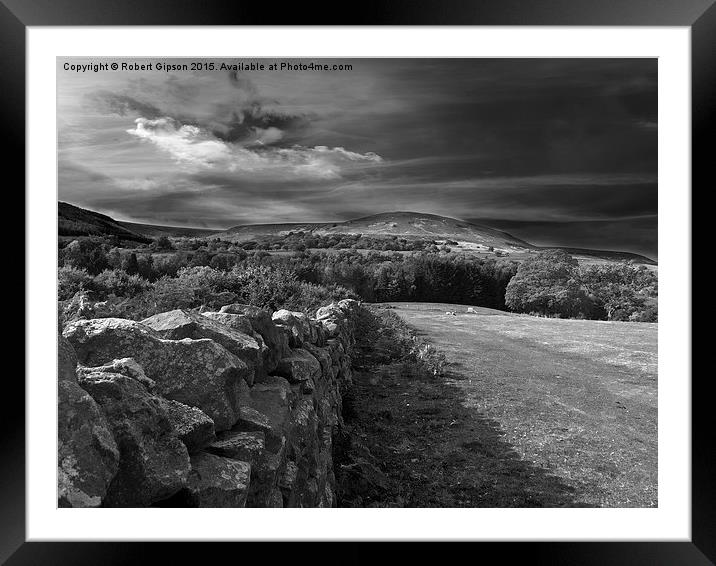  Hawnby Yorkshire moors Framed Mounted Print by Robert Gipson