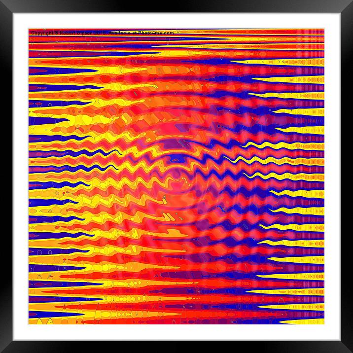  Ripples in a dream Framed Mounted Print by Robert Gipson